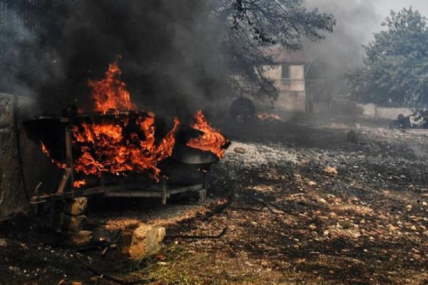 Yunanistan'daki orman yangınlarında 9. gün