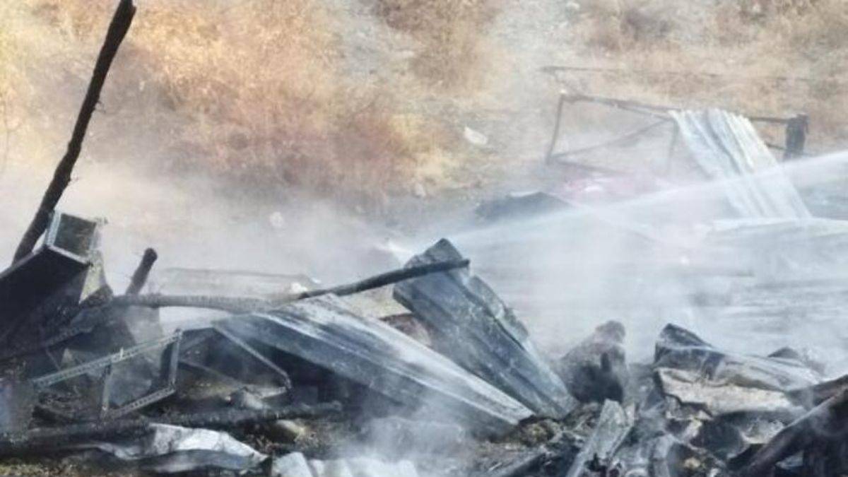 'Efsane' filminin çekildiği köyde yangın çıktı