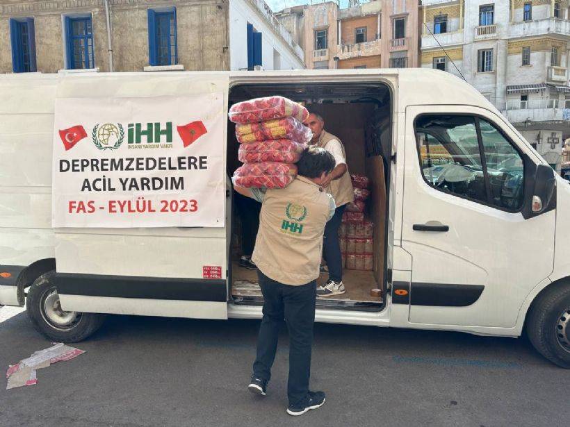 İHH’dan Fas’a yönelik acil yardım çalışması
