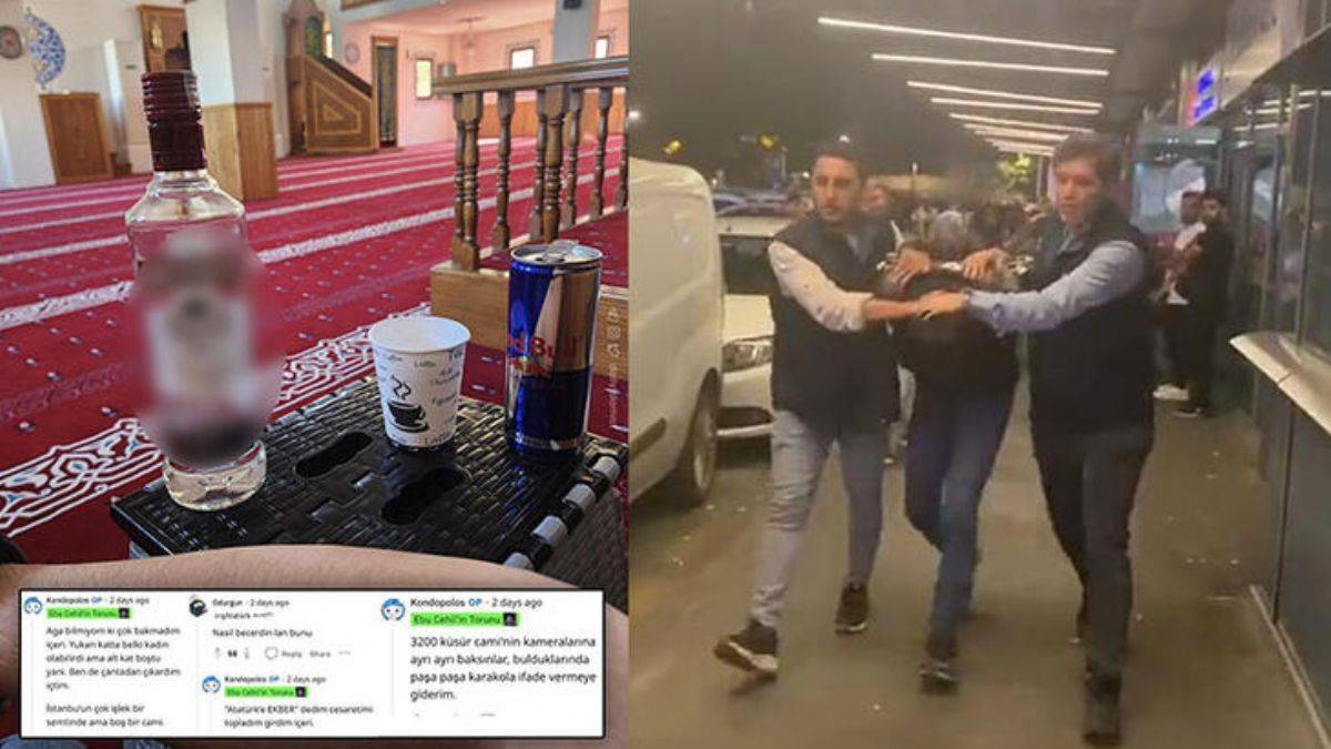 Camide alkol fotoğrafı paylaşan zanlının ifadesi ortaya çıktı