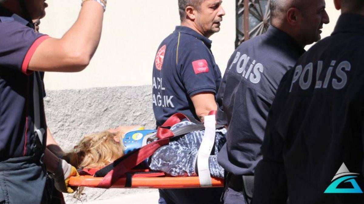 Polisi görünce 2'inci kattan atladı