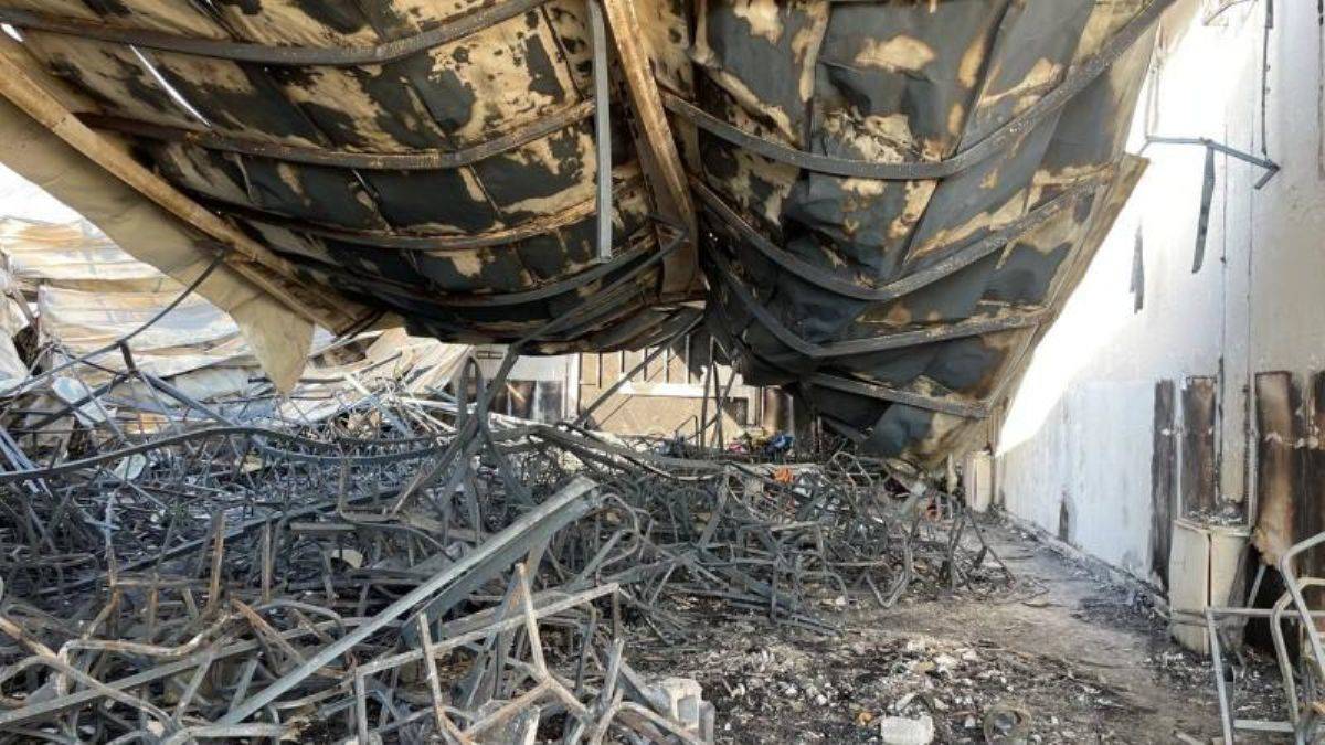 Irak'ta 3 günlük yas ilan edildi; yangından görüntüler