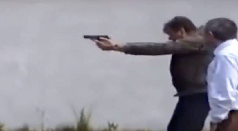 'Bay Pipo' lakaplı Hiram Abas'ın Uğur Dündar'a atış eğitimi verdiği görüntüler ortaya çıktı