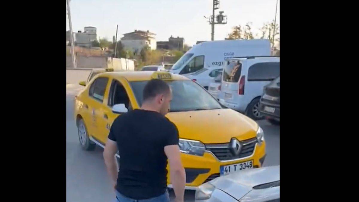 Taksici-TAG sürücüsü kavgası