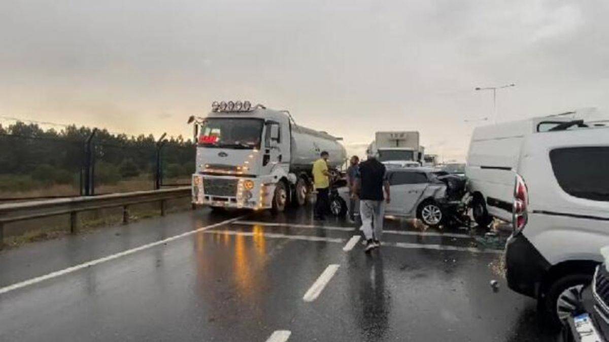 6 araca çarptıktan sonra durdu