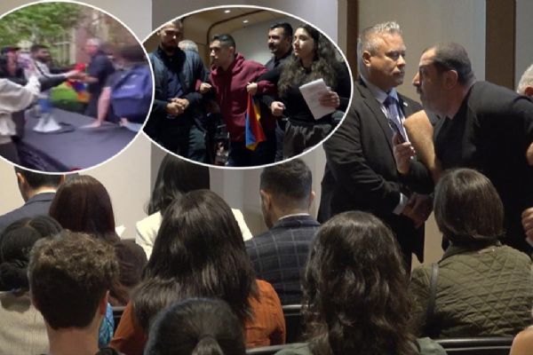 Ermeni provokatörler ABD'de Türk büyükelçinin programını engellemeye çalıştı!  Dışişleri Bakanlığı harekete geçti