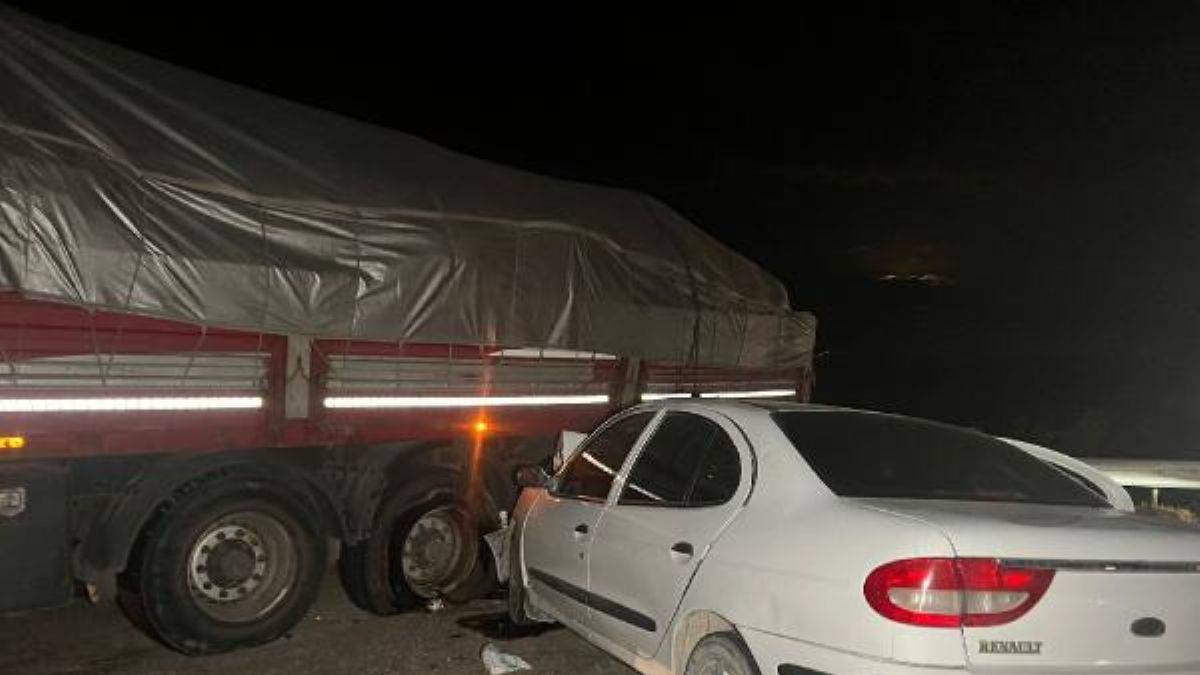 TIR'a çarpan araçtaki polis ve eşi öldü