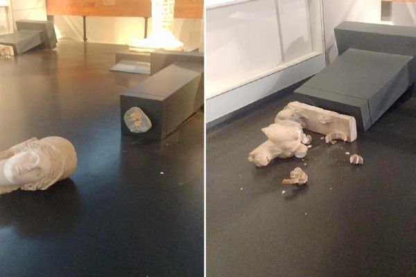 ''Tevrat'a aykırı'' diye Roma dönemine ait binlerce yıllık heykelleri kırdı