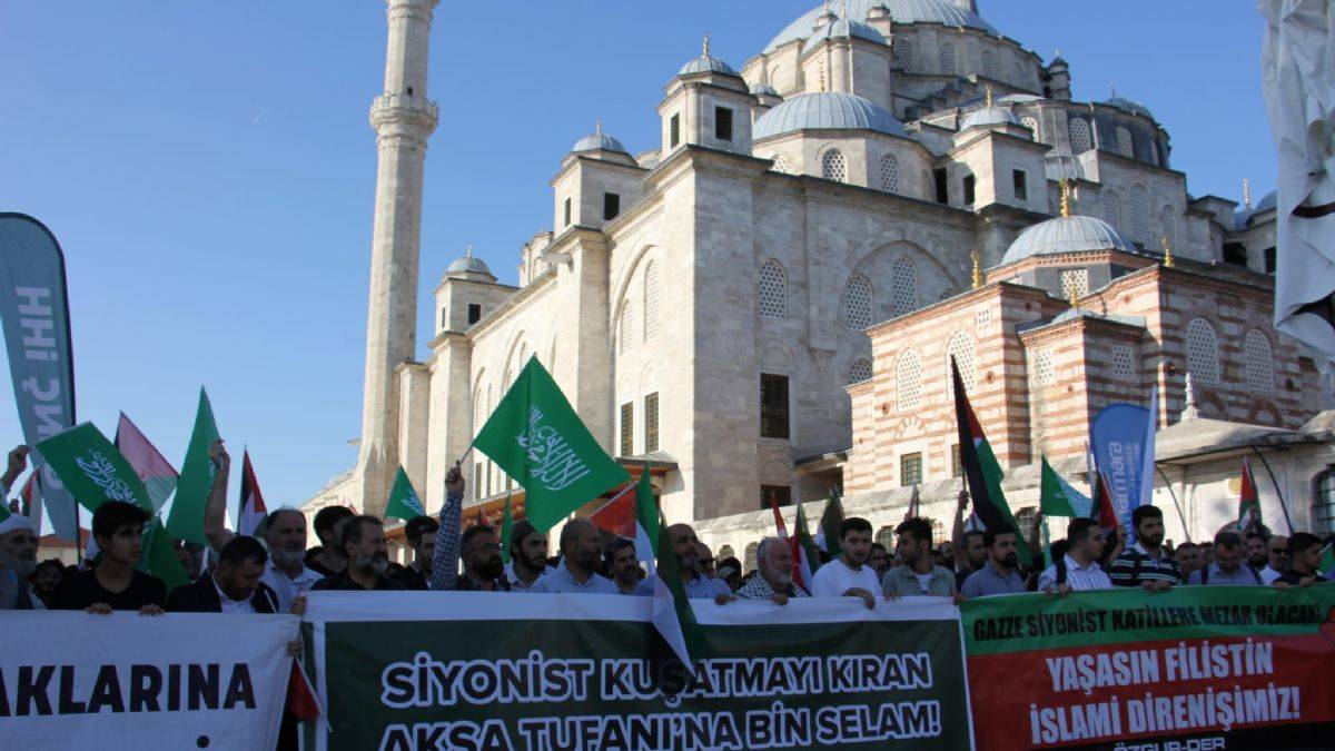 Aksa Tufanı'na İstanbul’dan destek gösterisi