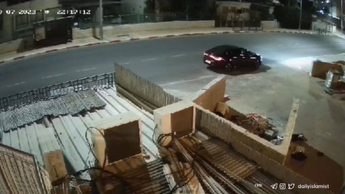 İsraillinin saklandığı yerde hedef olduğu anlar