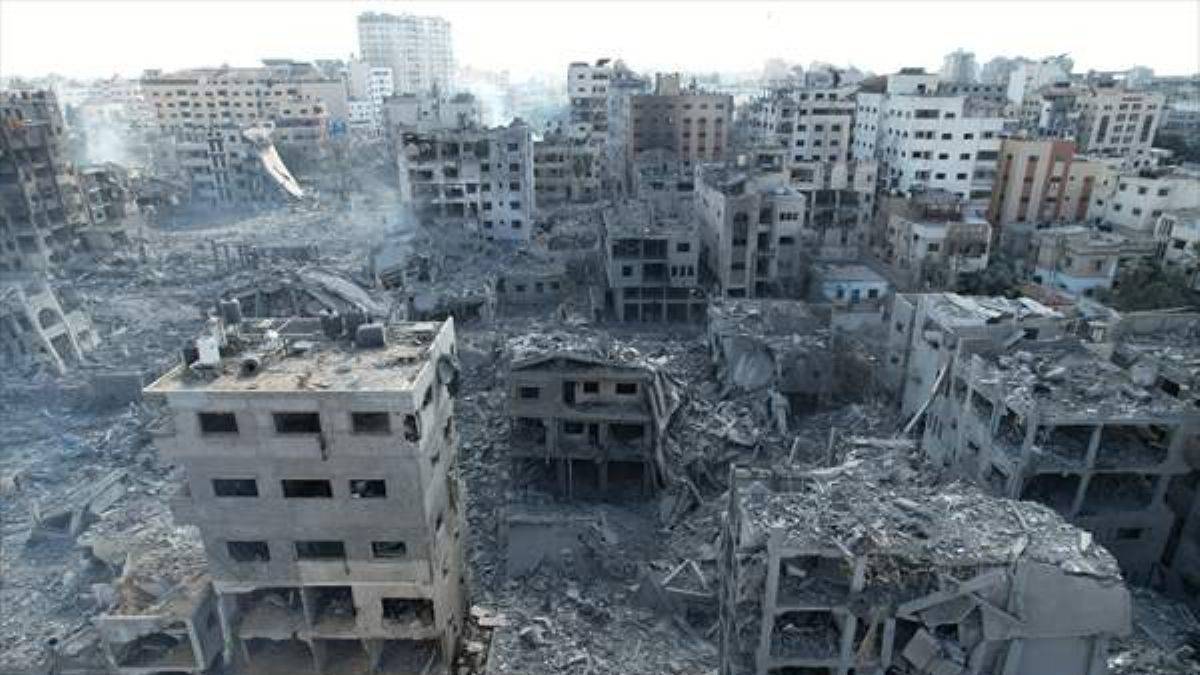 İsrail bombaladı, Gazze'deki mahalle yerle bir oldu