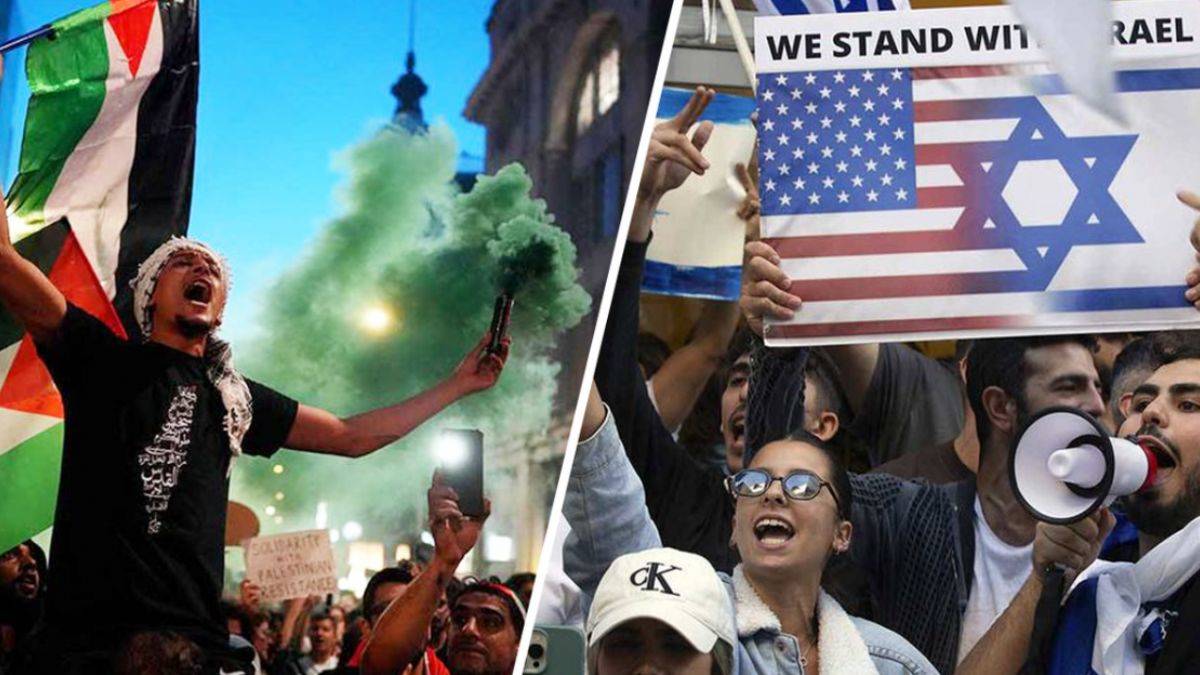 Arjantin'de Yahudiler ve Filistinliler ayrı ayrı gösteri yaptı