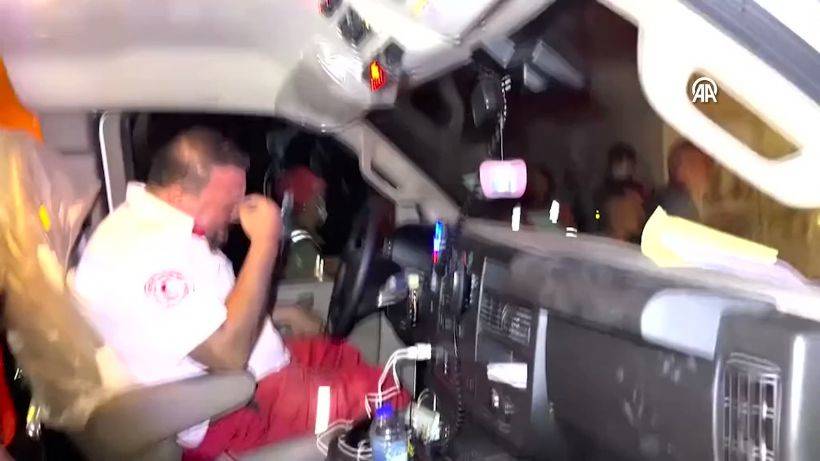 Gazze’de bombardıman altında çalışan bir sağlık görevlisi…