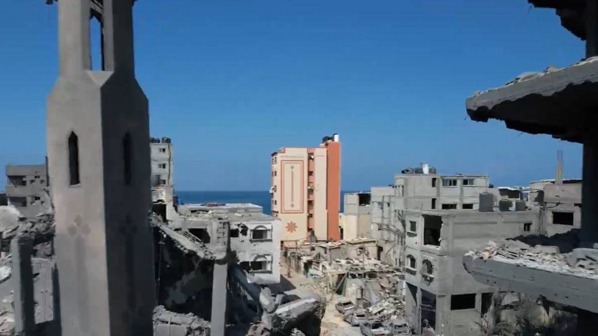 Gazze'den dron görüntüleri