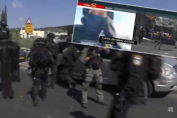 Mescid-i Aksa'daki Filistinlilere İsrail saldırısı