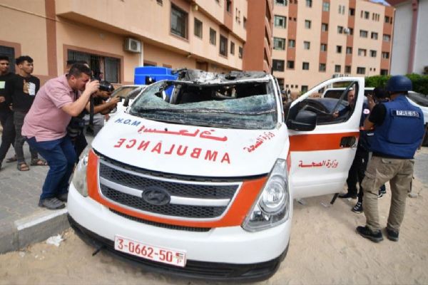 Filistin Kızılayı 7 Ekim'den bu güne 4 ambulans görevlisinin öldüğünü bildirdi