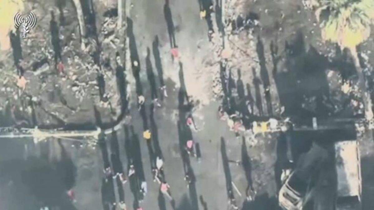 İsrail, hastane saldırısında havadan görüntüleri yayınladı