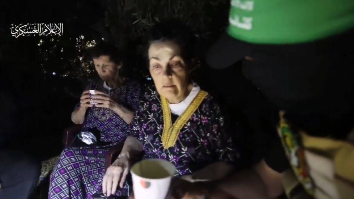 Kassam, serbest bıraktığı iki rehinenin görüntülerini paylaştı