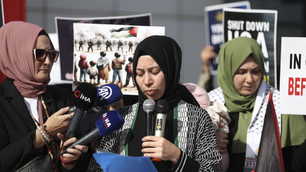 BM'nin suskunluğu Ankara'da protesto edildi