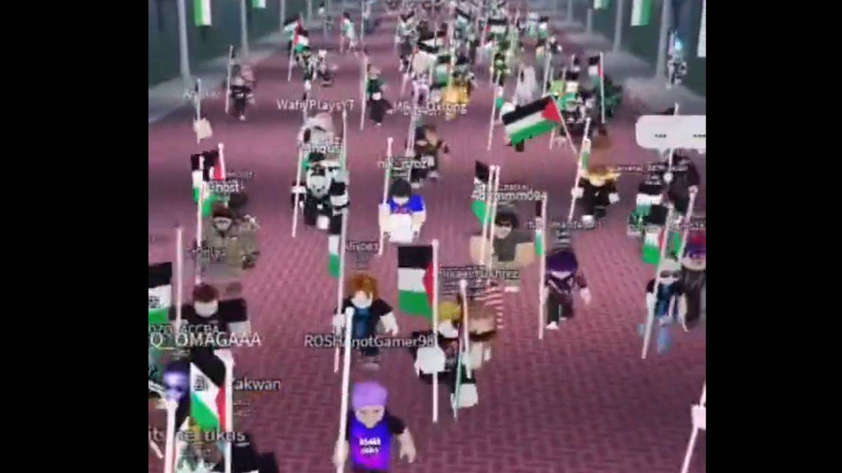 Oyun dünyasında Filistin yürüyüşü