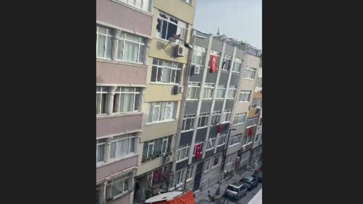 Sinir krizi geçirdi, mahalleyi karıştırdı