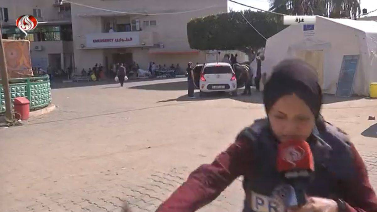 Gazze muhabiri canlı yayında bayıldı