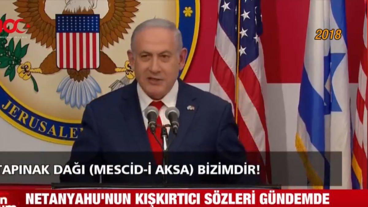 Netanyahu'nun 'Tapınak Dağı' (Mescid-i Aksa) iddiaları yeniden gündemde