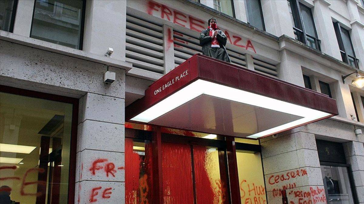 'Balfour' protestosu; İsrail ordusunu donatan şirket hedef alındı