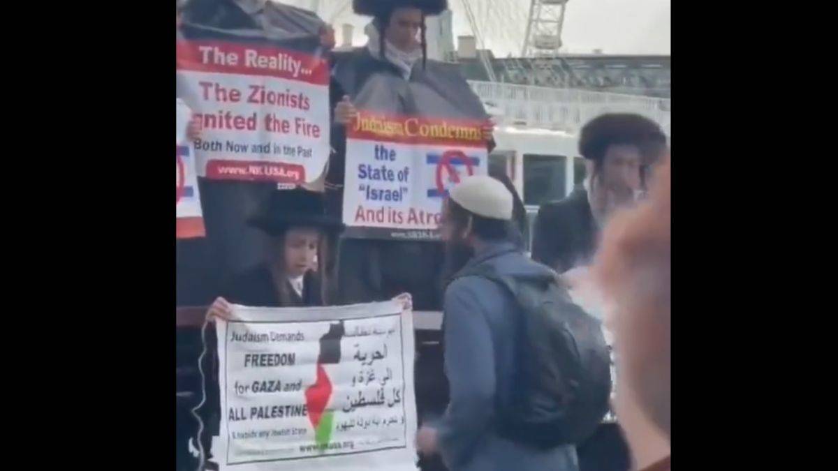 Müslüman genç, Yahudi Filistin destekçilerini tebrik etti