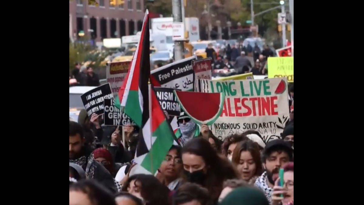 New York'ta 'Özgür Filistin' sloganları