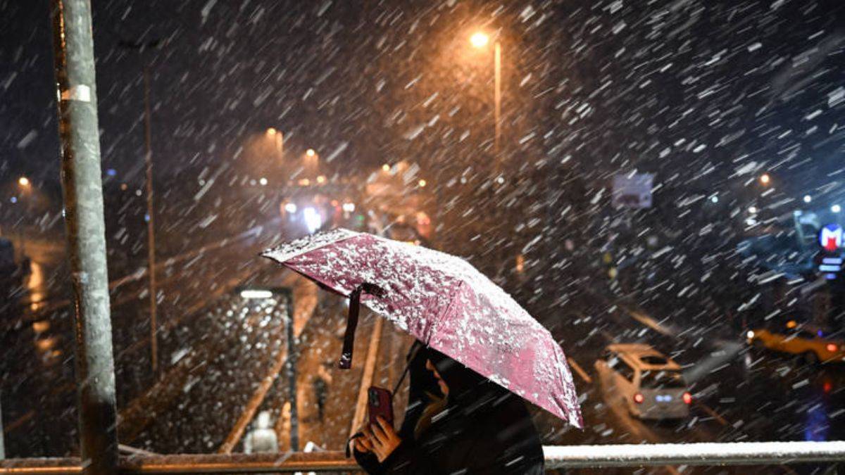 İstanbul’da kar yağışı