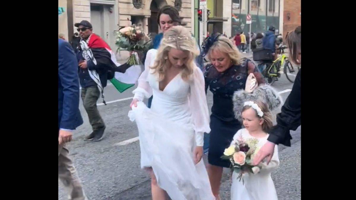 İrlandalı gelin: Düğünden önce Filistin gelir