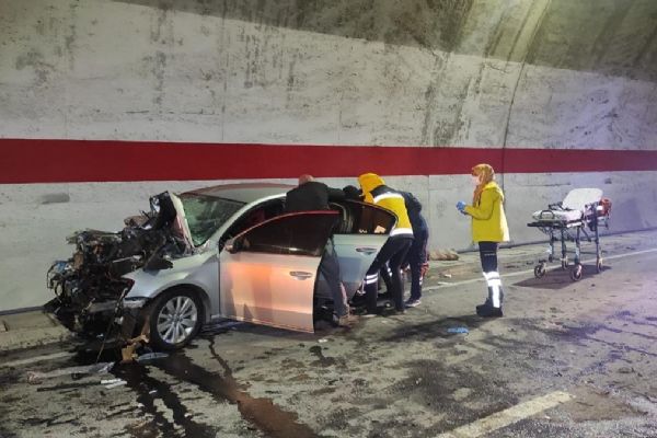 Ovit Tüneli'nde trafik kazası