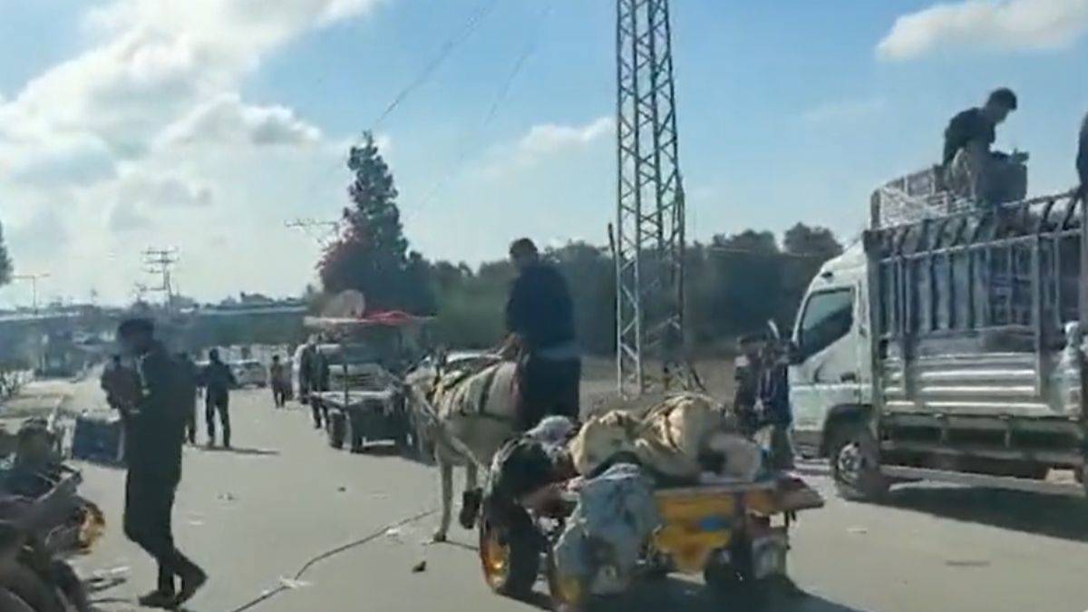 Şehitleri atlı arabasıyla taşımak için gönüllü olan Gazzeli genç