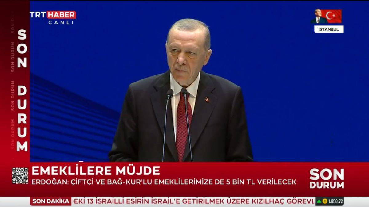 Erdoğan'dan tüm emeklilere 5 bin TL ödeme talimatı