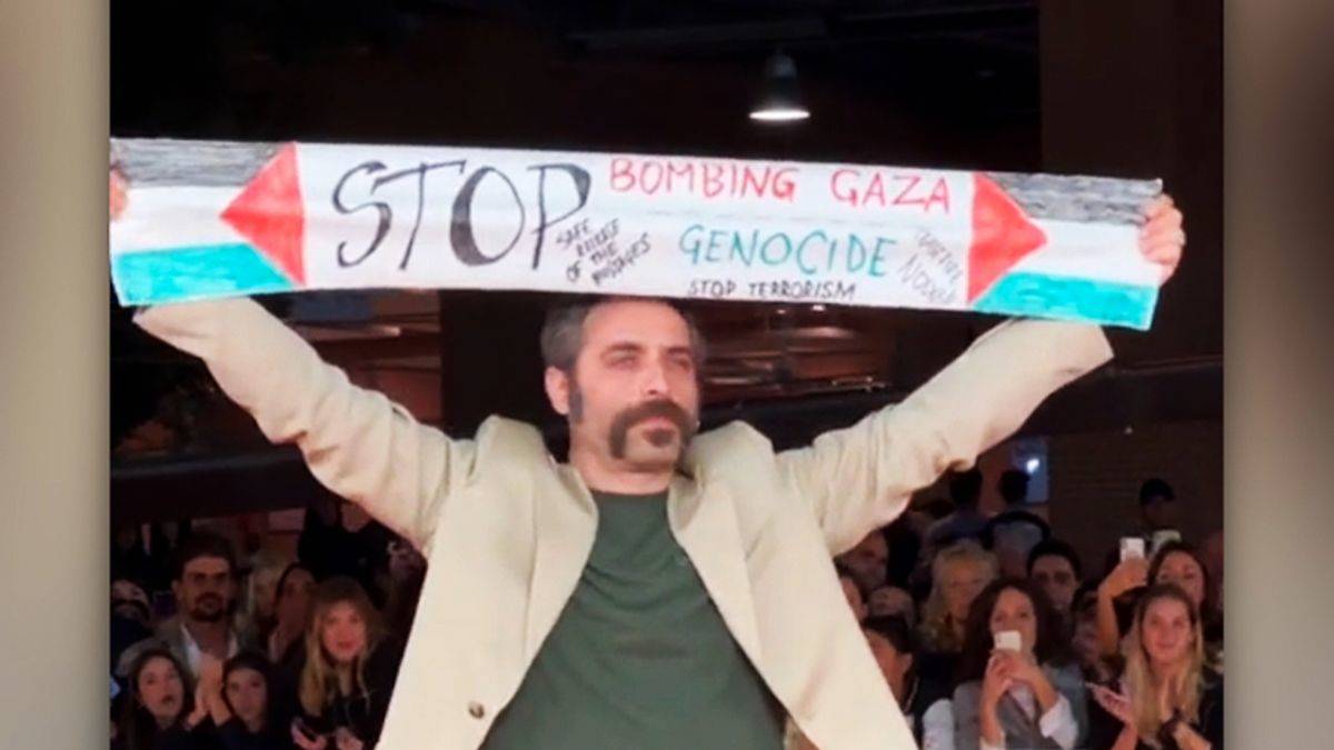 Filistin eylemiyle festivale damga vurmuştu; Aktör De Matteo konuştu