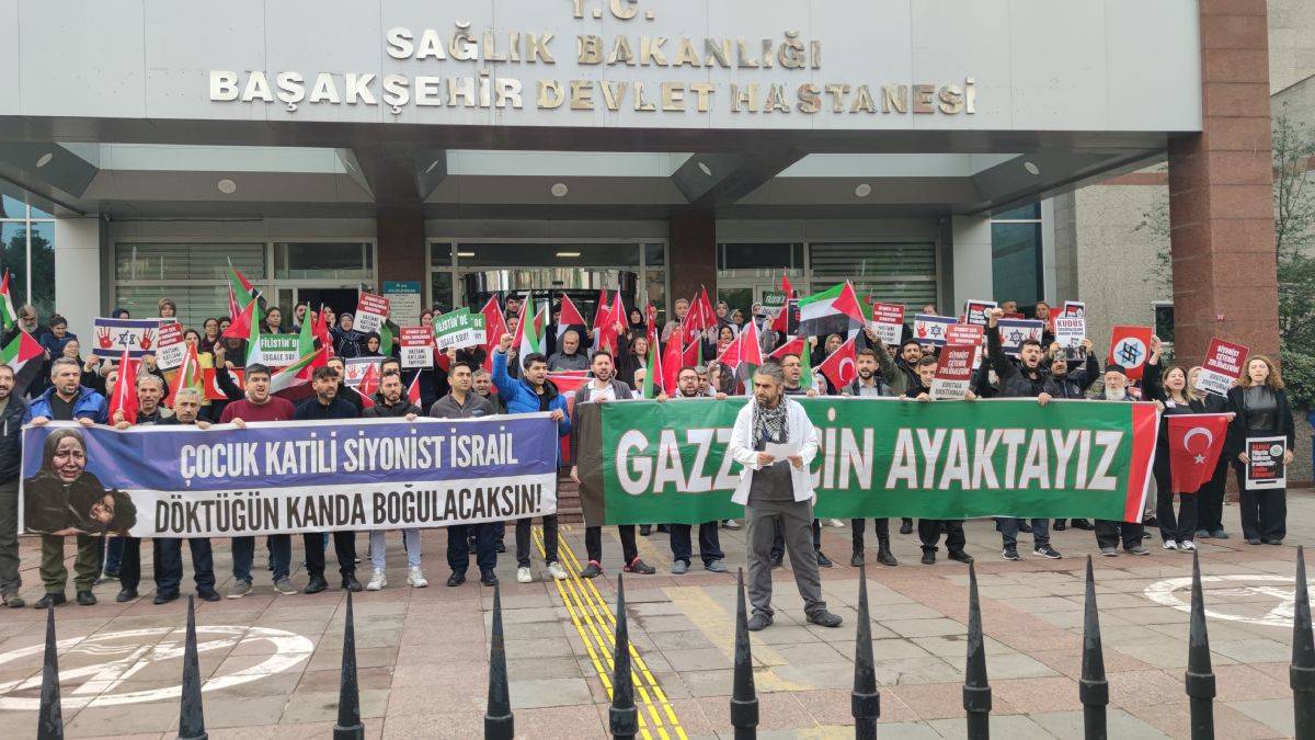 Başakşehir Devlet Hastanesi çalışanlarından 'Gazze' açıklaması
