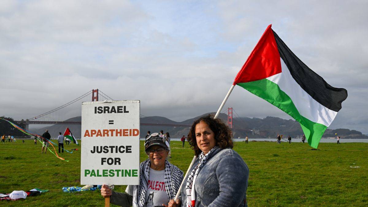 San Francisco'da Filistin'e destek için uçurtma etkinliği
