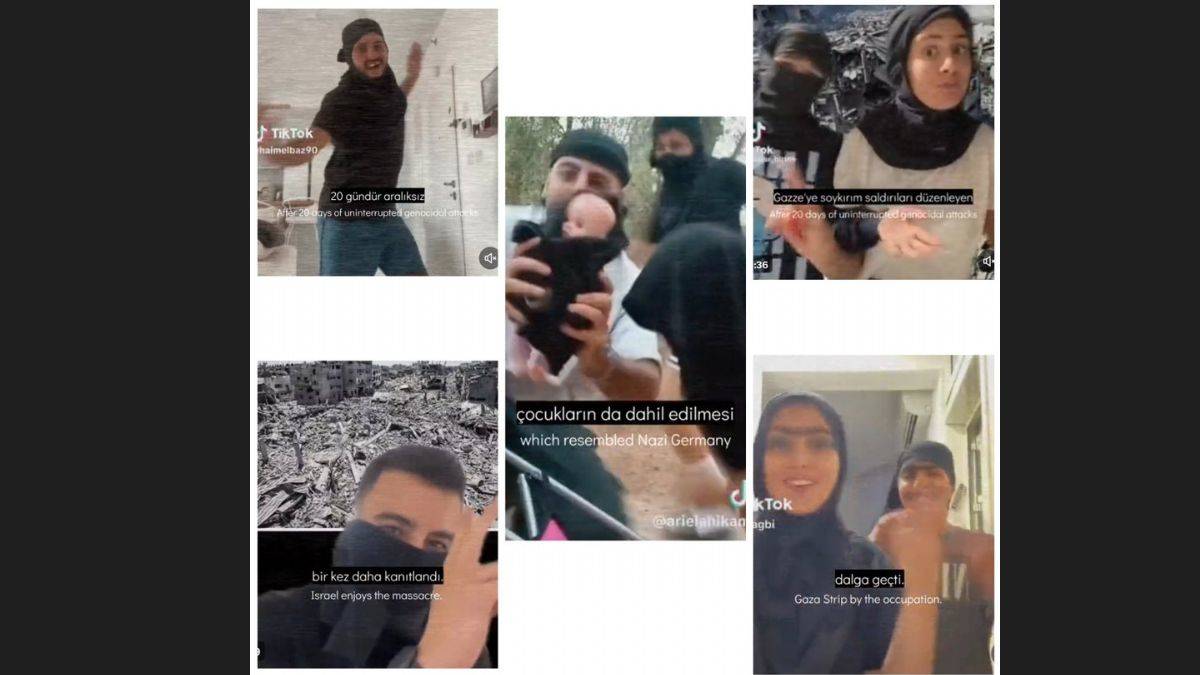 İsrailli 'sivil' vahşiler Filistinli şehit ve yakınlarıyla alay ediyor