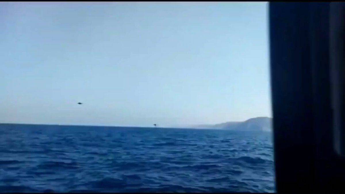 Yunan sahil güvenlik botunun korktuğu anlar