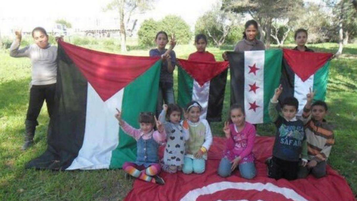 Tunuslu çocuklardan Filistin'e destek