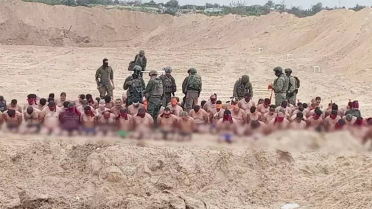 Filistinlilerin çıplak şekilde alıkonulmasıyla alay etti