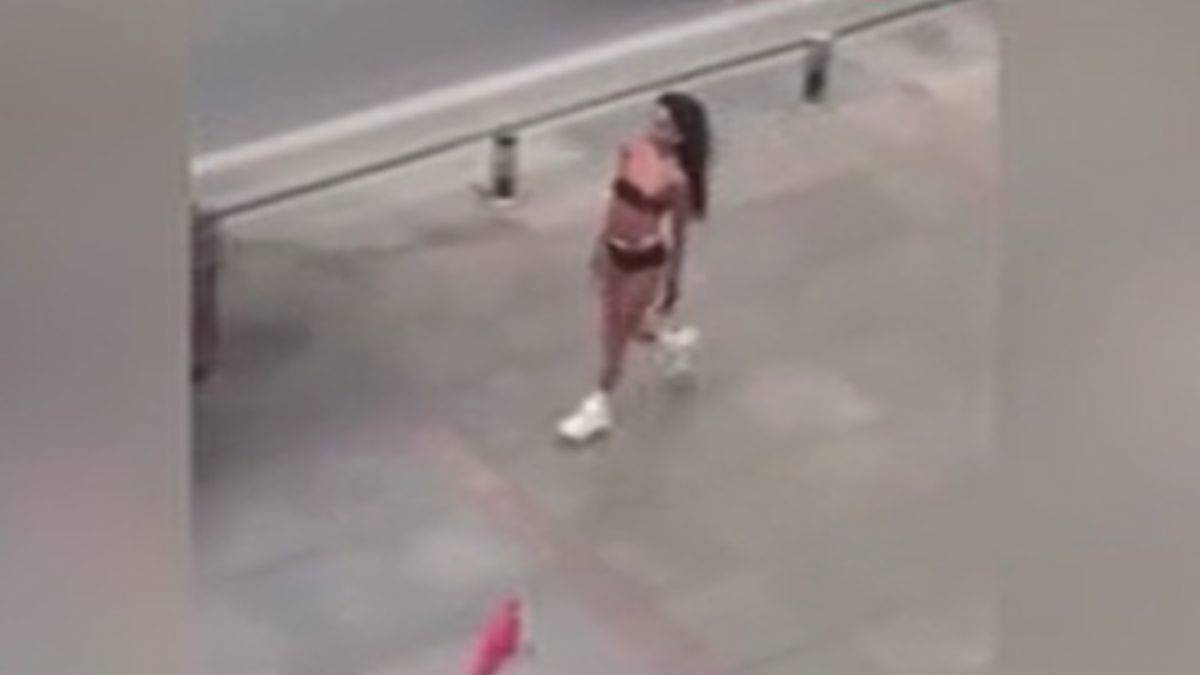 Caddede yarı çıplak yürüyen kadının ifadesi ortaya çıktı