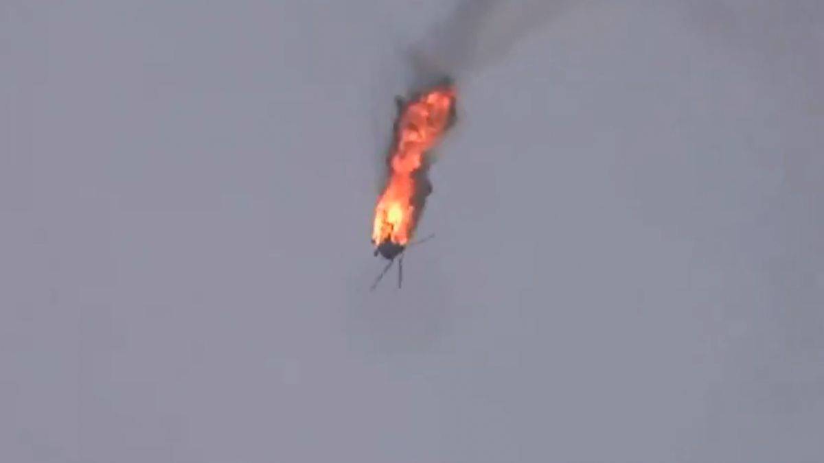 Kassam'ın vurduğu İsrail helikopterinin görüntüleri paylaşıldı