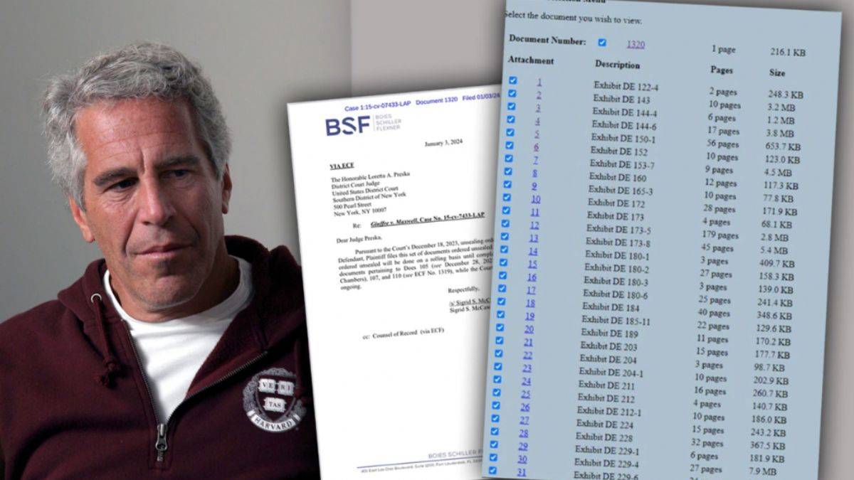 Epstein davasında ünlü isimler ifşa edildi