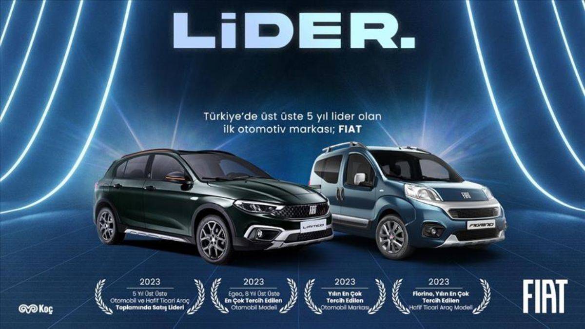 FIAT, Türkiye’nin beş yıl üst üste pazar lideri olan ilk otomotiv markası oldu