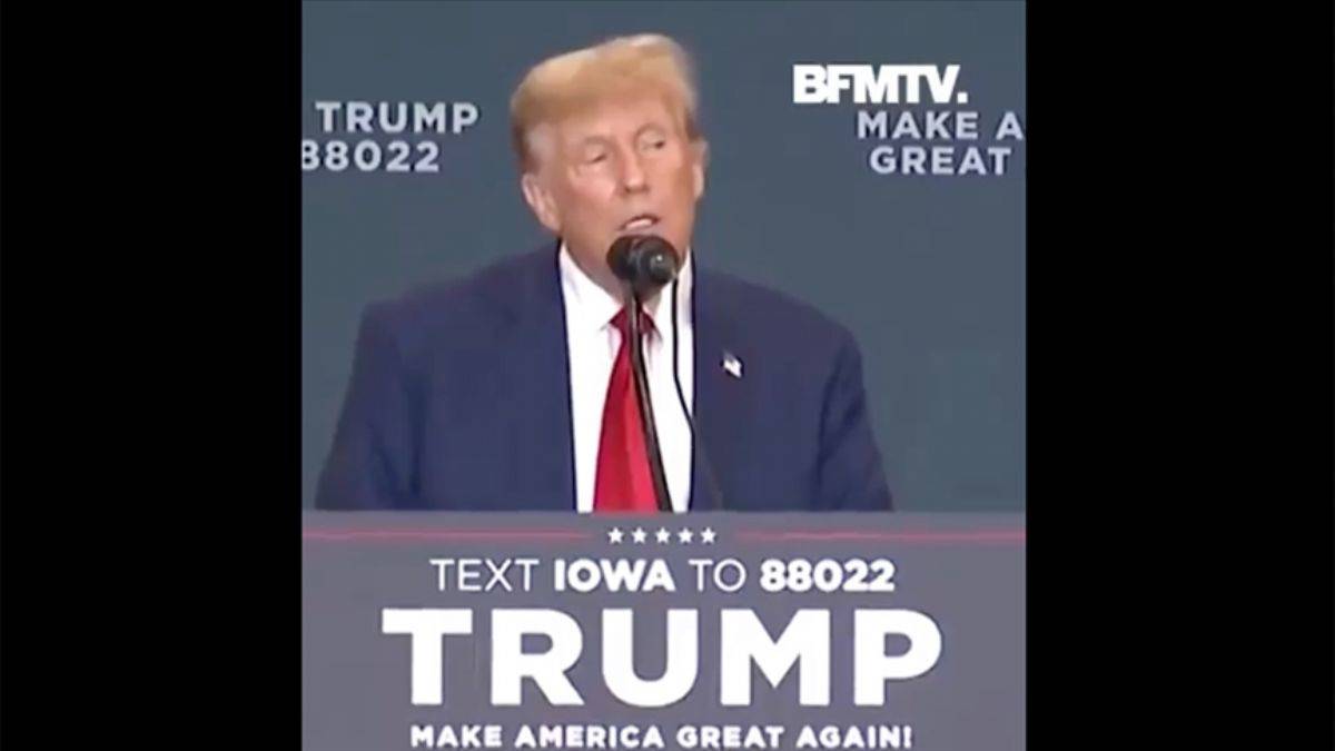 Trump'ın Macron taklidi güldürdü