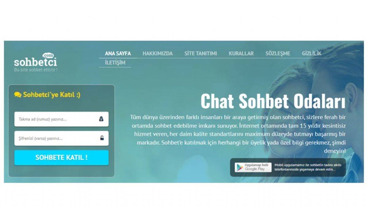 Ücretsiz Sohbet ve Arkadaşlık Sitesi - Sohbetci.net