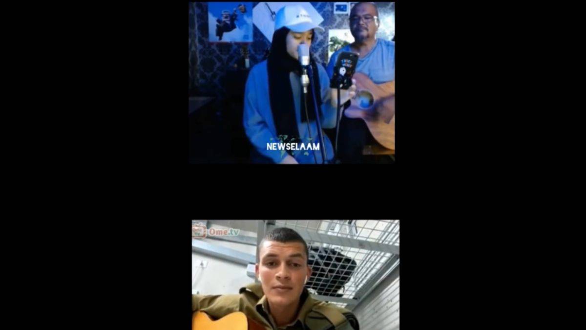 İsrail askerine Gazze şarkısını dinletti