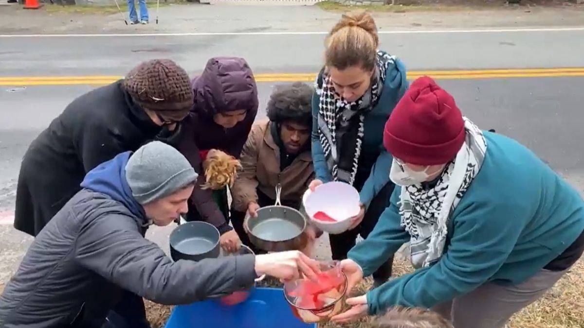 Filistin eylemi; 'Blinken'ın Evini İşgal Et Gazze Yaşasın'